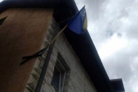Zapaljena zastava BiH u Prozoru
