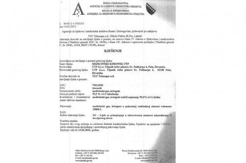 Дозвола фирми "ТГТ Техногас" на снази је до 13. фебруара наредне године