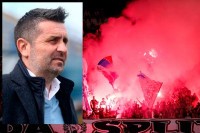 Navijači Hajduka prijetili treneru Osijeka riječima  „Bjelica, Srbine, čakija ti ne gine“