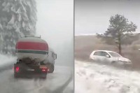 Kupres: Sudar više vozila, kamion se prepriječio na putu VIDEO
