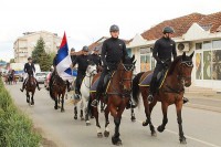 Defile konjičke jedinice Žandarmerije MUP-a Srpske u Srpcu