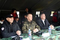 Вјежби присуствују предсједник Владе Радован Вишковић и министри унутрашњих послова Драган Лукач и Александар Вулин