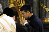 Đoković na liturgiji u Hramu Svetog Save