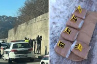 Uhapšena tri lica, odbacila iz automobila vreću sa drogom