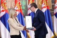 Vučić uručio Orden Cvijanovićevoj: Ne postoji veća čast od one koje može ukazati bratska Srbija