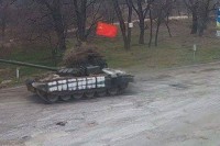 Руски тенк Т-72Б3 у близини Кијева