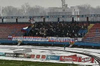 Navijači Borca razvili ruske trobojke i pružili podršku Rusiji