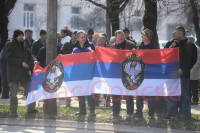 Veterani se okupili ispred Narodne skupštine RS