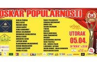 "Oskar popularnosti" 5. aprila u Banjaluci