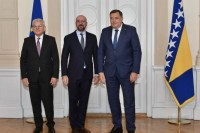 Članovi Predsjedništva BiH sa Mišelom