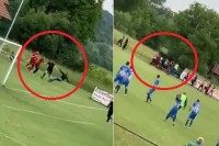 Navijači u Maoči utrčali na teren pa s igračima pretukli sudije, policija uopšte nije reagovala VIDEO