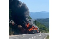 U Hrvatskoj izgorio autobus koji je prevozio djecu iz BiH