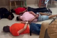 Pas legao na pod sa uhapšenim dilerima tokom racije VIDEO