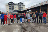 Posjeta juniorske vaterpolo ekipe "Crvene Zvezde"
