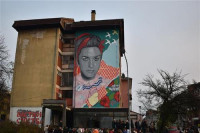 Oslikan mural “Obična vila” autorke Jane Danilović
