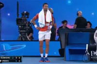 Novak zaigrao i kolo u Melburnu tokom borbe s Kirjosom VIDEO