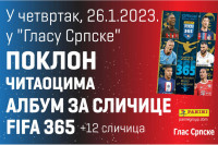 "Glas Srpske" poklanja novi FIFA 356 album "The Golden World of Fotball"