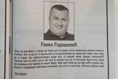 Осам страна читуља за Ескобара