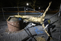 Ibrahimovićeva statua i nakon restauracije ostaje na tajnoj lokaciji