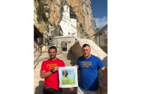 Miličević i Vuković stigli do manastira Ostrog