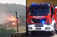 Kostajnica: Izgorio krov kuće, brzom reakcijom vatrogasaca spriječena tragedija