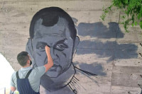 Foča: Na stadionu oslikan mural prerano preminulog igrača i trenera "Sutjeske" (FOTO)