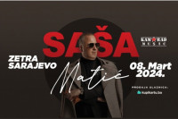 Saša Matić zakazao veliki koncert u Sarajevu, u dvorani Zetra