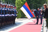 Predsjednici Srbije i Srpske svečano dočekani