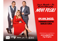 Koncert Sanje, Marinka i Zeca u petak u Banjaluci: Hitovi “Novih fosila” na Kastelu