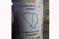 U Bijeljini i Brčkom polijepljeni plakati o drugačijoj podjeli BiH