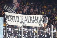 AEK najavio kazne zbog transparenta "Kosovo je Albanija"