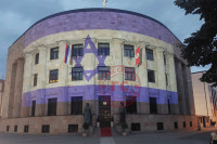Palata Republike u bojama zastave Izraela FOTO