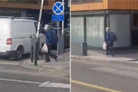 S loncem na glavi prošetao gradom VIDEO