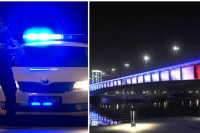 Strašno: Vezao lance i beton za sebe, pa skočio sa mosta!