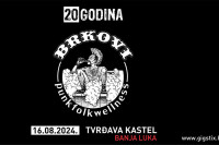 “Brkovi” obilježavaju 20 godina karijere: Rođendanska svirka na Kastelu