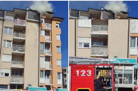 Gorio krov zgrade u centru Bijeljine!