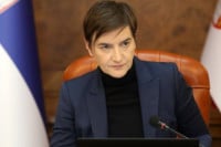 Ana Brnabić i Nikola Selaković na skupu "Srpska te zove"