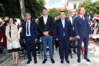 Zvaničnici Srpske i grada obišli mjesto gdje se gradi centralni spomenik borcima