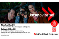 Akcijska ponuda Unicredit gotovinskih i stambenih kredita sa fiksnom kamatnom stopom, bez troškova obrade