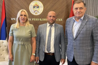 Dodik i Cvijanovićeva sa Zaracinom: Srpska nije protiv projekata u okviru Berlinskog procesa
