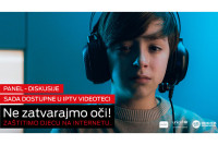 Panel-diskusije „Ne zatvarajmo oči! Zaštitimo djecu na internetu" sada dostupne u m:tel IPTV videoteci