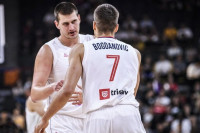 Srbija spremna: Jokić i Bogdanović se "oštre" za Francuze (VIDEO)