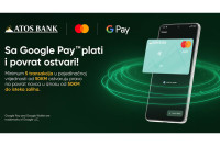 "Sa Google Pay™ plati i povrat ostvari " uz ATOS BANK i Mastercard