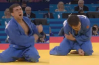 Teško se povrijedio slaveći medalju: Euforija pa bolan krik (VIDEO)