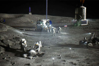 Astronauti ISS- a vježbaju miješanje cementa za lunarnu bazu