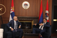 Dodik dočekao Vučevića, u toku sastanak