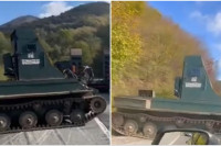 Oklopno vozilo Oružanih snaga BiH palo sa kamiona, nema povrijeđenih