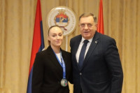 Dodik: Srpska ponosna na rezultat Marine Kurteš i dosadašnje uspjehe