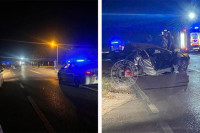 Žena i dijete ostali zaglavljeni između sjedala u smrskanom autu
