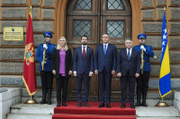Cvijanovićeva, Bećirović i Komšić dočekali Milatovića